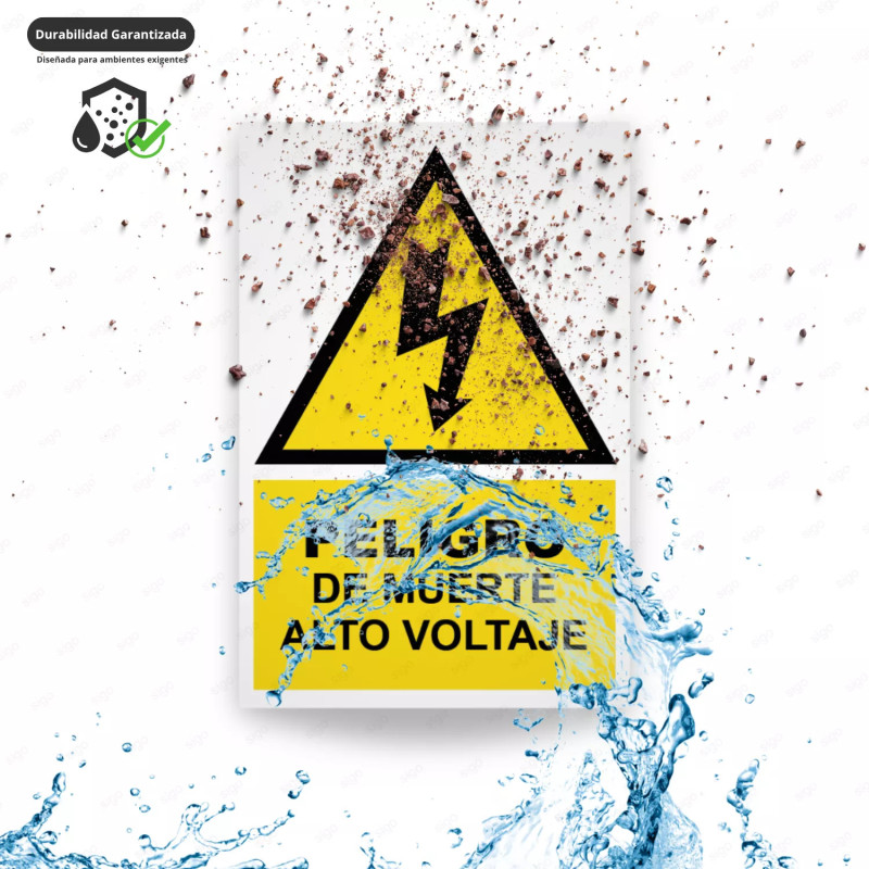 ‣ Rótulo Atención - Peligro Muerte Alto Voltaje... | SIGO