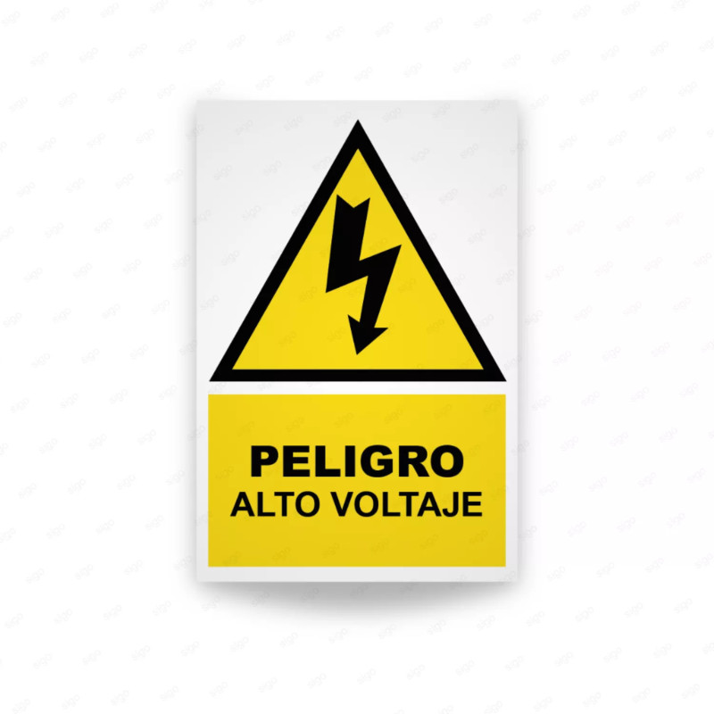 ‣ Rótulo Atención: Peligro Alto Voltaje... | SIGO