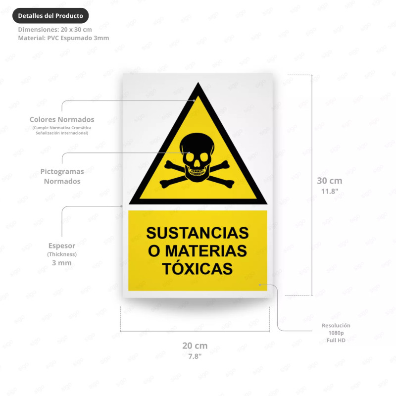 ‣ Rótulo Atención: Sustancias Tóxicas... | SIGO