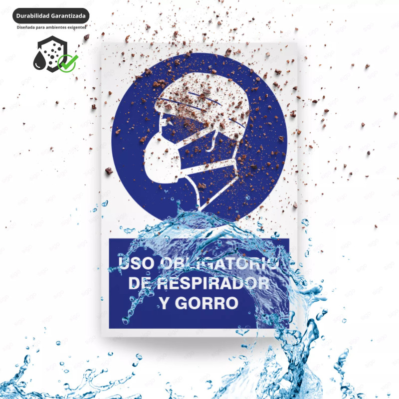 ‣ Uso obligatorio: respirador y gorro | SIGO