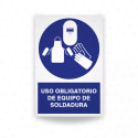 ‣ Uso obligatorio de equipo de soldadura | SIGO