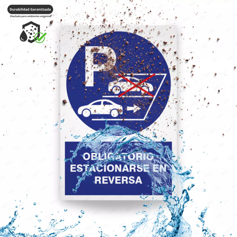 ‣ Rótulo Obligación: Estacionar en Reversa... | SIGO