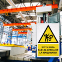 ‣ Rótulo: Evitar ropa suelta en maquinaria | SIGO