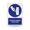 ‣ Rótulo de Obligación: Apague cuando no se... | SIGO