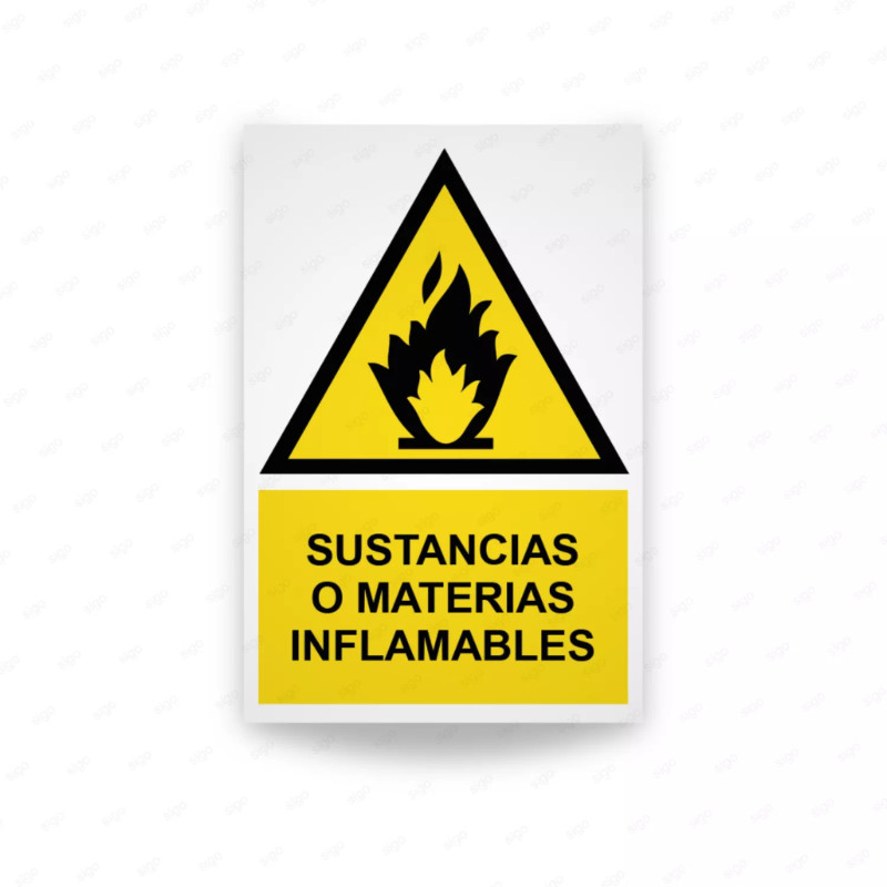 ‣ Rótulo Atención: Materias Inflamables... | SIGO