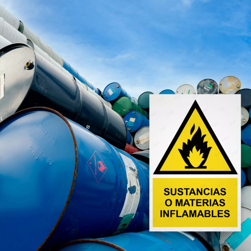 ‣ Rótulo Atención: Materias Inflamables... | SIGO