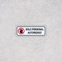 Rotulo Sólo Personal Autorizado, Carteles y Rótulos Personalizados