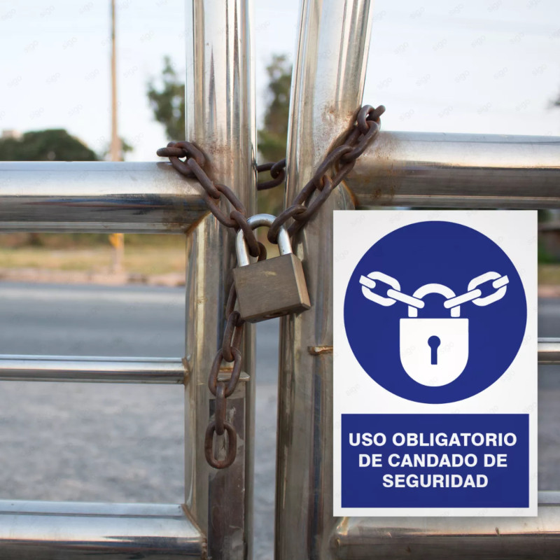 ‣ Uso obligatorio de candado de seguridad | SIGO