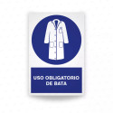 ‣ Rótulo Uso obligatorio de bata... | SIGO