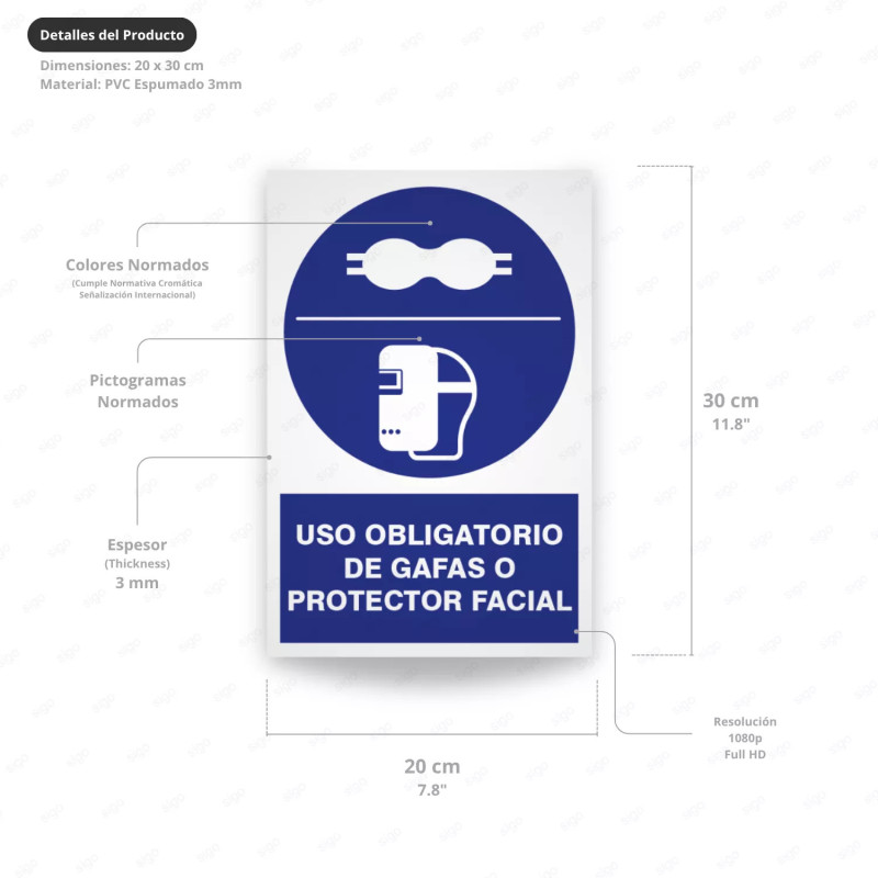 ‣ Uso obligatorio de gafas o protector fac... | SIGO