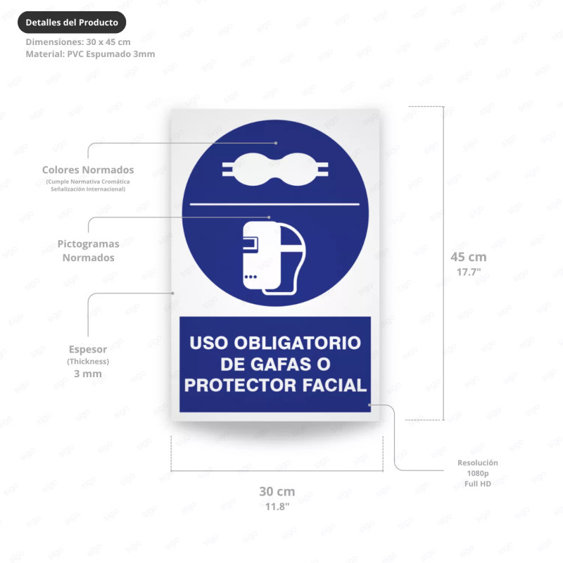 ‣ Uso obligatorio de gafas o protector fac... | SIGO