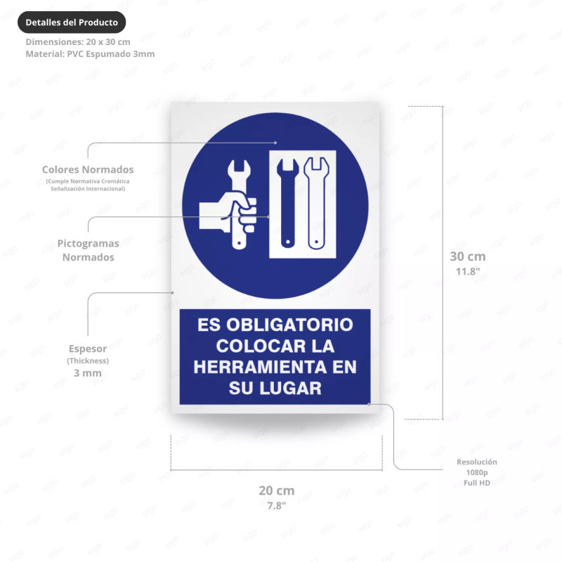 ‣ Rótulo Obligación: Coloca Herramienta | SIGO