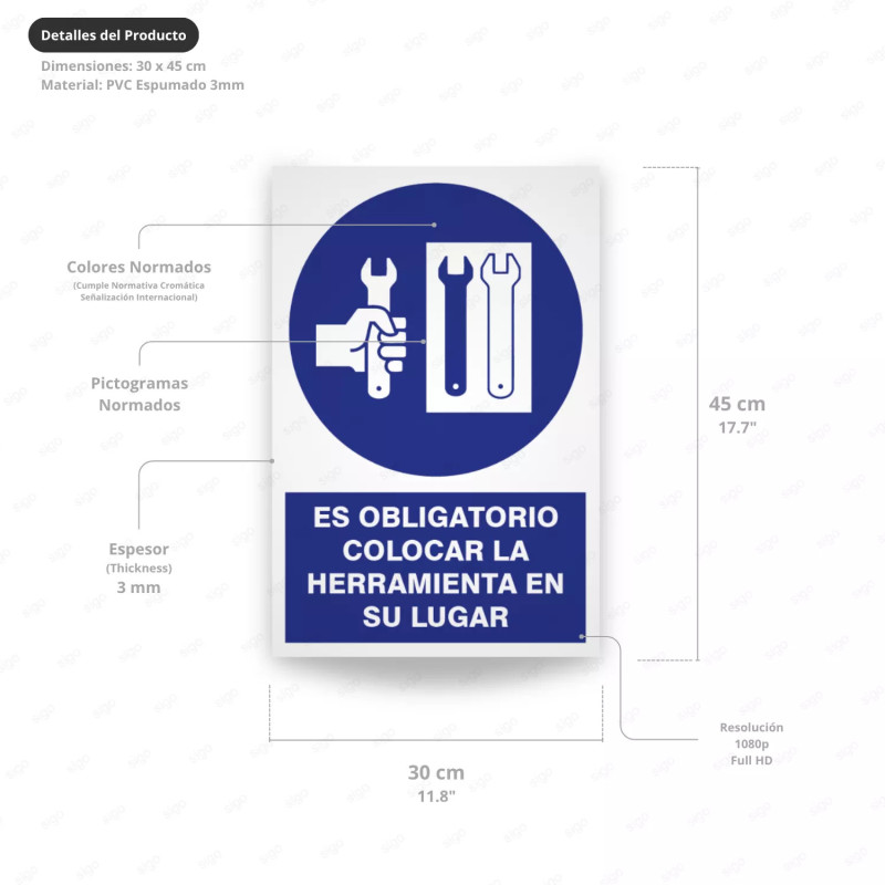 ‣ Rótulo Obligación: Coloca Herramienta | SIGO