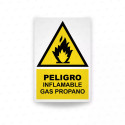 ‣ Peligro Inflamable Gas Propano | SIGO