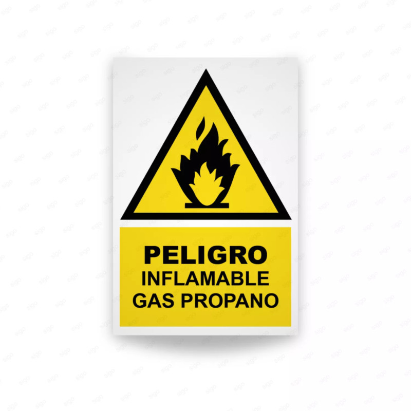 ‣ Peligro Inflamable Gas Propano | SIGO