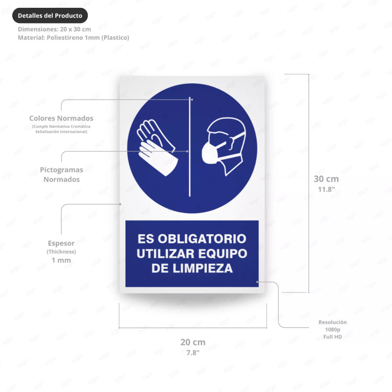 ‣ Rótulo: Obligatorio usar equipo de emergenci... | SIGO