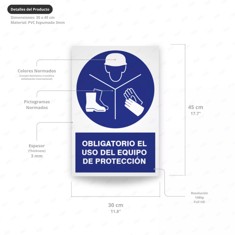 ‣ Uso obligatorio de equipo de protección... | SIGO
