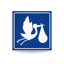 Rótulo Estacionamiento Mujeres Embarazadas | Cod. VPQ-07