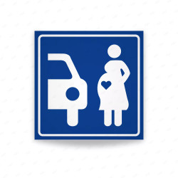 ‣ Rótulo Estacionamiento Embarazadas Reflectivo | SIGO