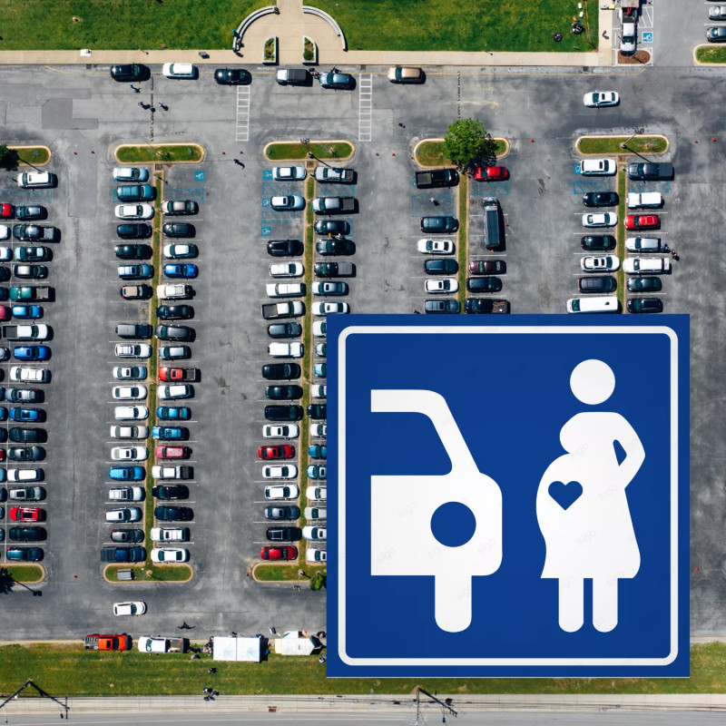 ‣ Rótulo Estacionamiento Embarazadas Reflectivo | SIGO