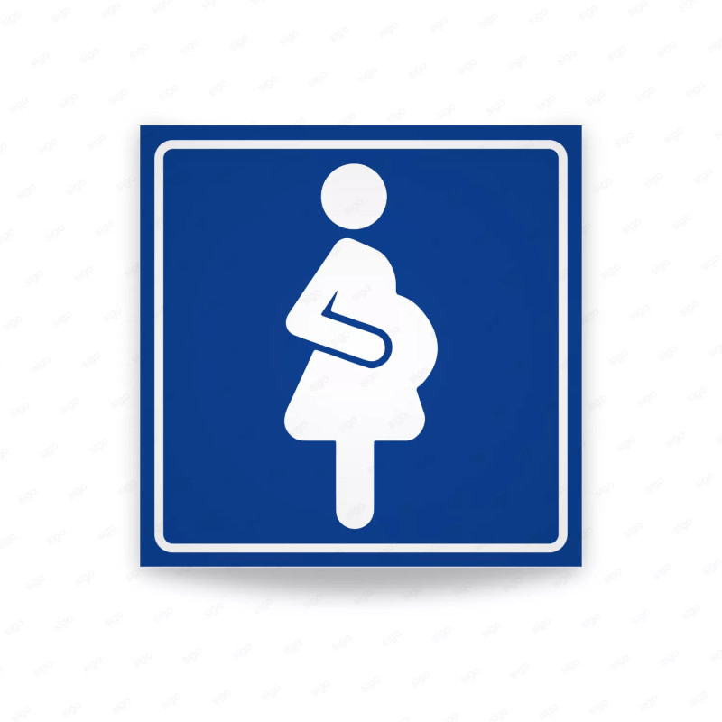 ‣ Rótulo Estacionamiento Embarazadas 17x17 | SIGO