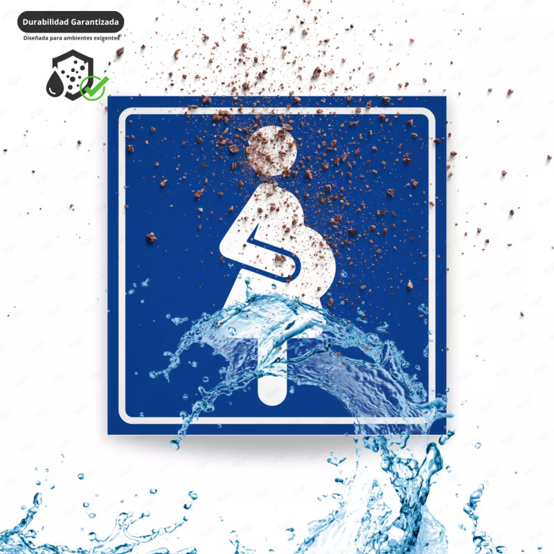 ‣ Rótulo Estacionamiento Embarazadas 17x17 | SIGO