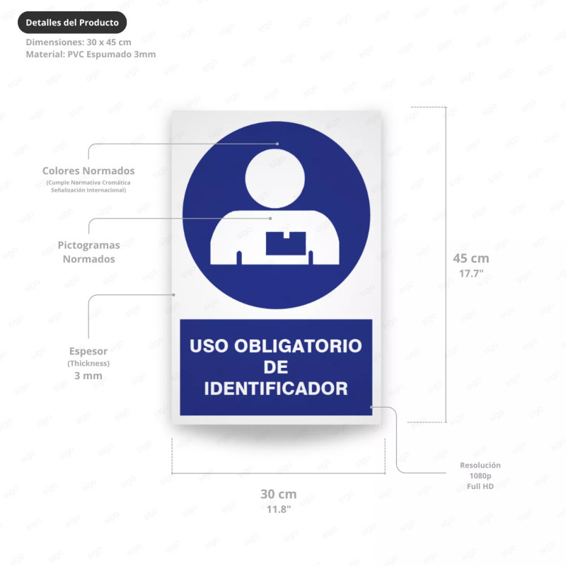 ‣ Rótulo Uso Obligatorio Identificador... | SIGO