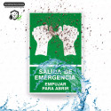 ‣ Rótulo de Ruta de Evacuación - Salida de Emergencia Empuja... | SIGO