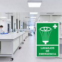 ‣ Rótulo de Ruta de Evacuación - Lavaojos de Emergencia | SIGO