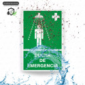 ‣ Rótulo de Ruta de Evacuación - Ducha de Emergencia | SIGO