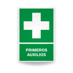 Rótulo de Ruta de Evacuación - Primeros Auxilios | Cod. EV-046