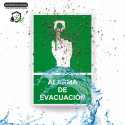 ‣ Rótulo de Ruta de Evacuación - Alarma de Evacuación | SIGO