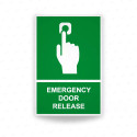 ‣ Rótulo de Ruta de Evacuación - Emergency Door Release| SIGO