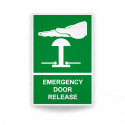 ‣ Rótulo de Ruta de Evacuación - Emergency Door Release| SIGO