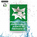 ‣ Rótulo de Ruta de Evacuación - Liberador de Puerta de emerg...| SIGO