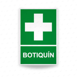 Rótulo de Ruta de Evacuación - Botiquín | Cod. EV-059