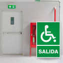 ‣ Rótulo de Ruta de Evacuación - Salida Personas Discapacitadas | SIGO