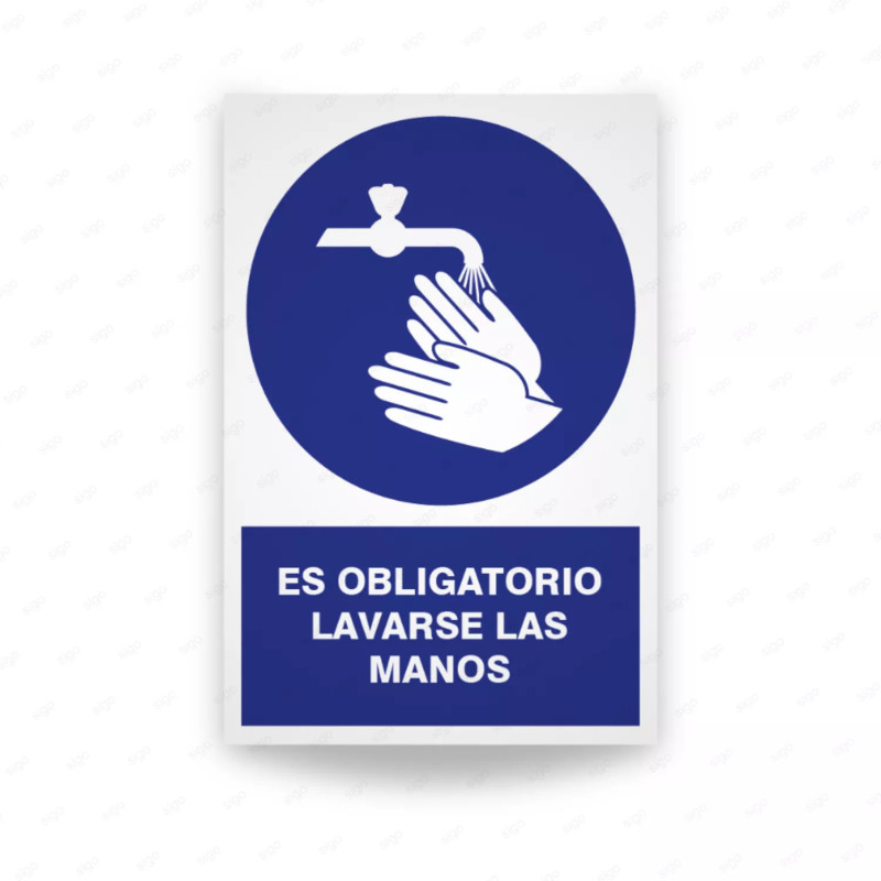‣ Rótulo: Obligatorio Lavarse las Manos... | SIGO