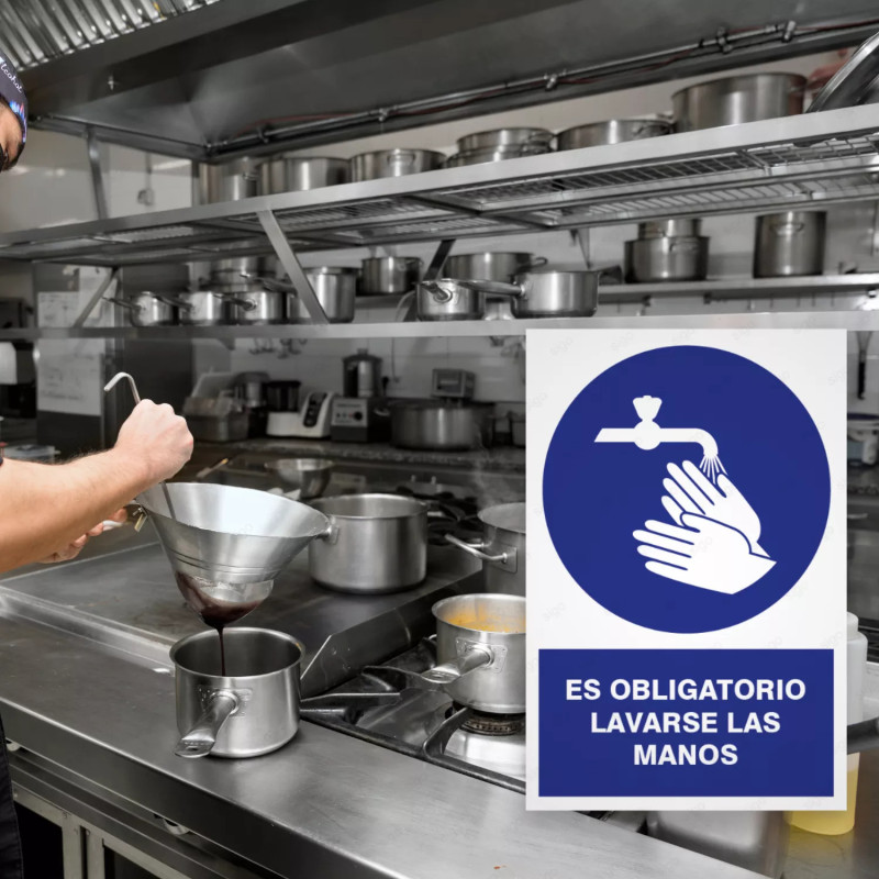 ‣ Rótulo: Obligatorio Lavarse las Manos... | SIGO