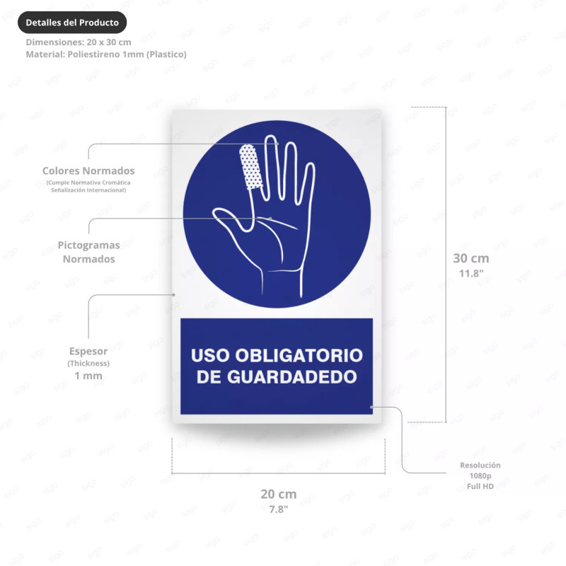 ‣ Rótulo Obligatorio: Guarda Dedo | SIGO