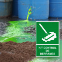 ‣ Rótulo de Ruta de Evacuación -  Kit Control de Derrames | SIGO