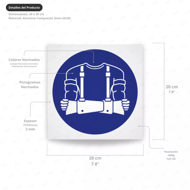 ‣ Uso obligatorio de faja - Rótulo | SIGO