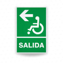 ‣ Rótulo de Ruta de Evacuación - Salida Personas Discapacita... | SIGO