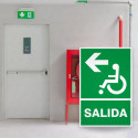 ‣ Rótulo de Ruta de Evacuación - Salida Personas Discapacita... | SIGO