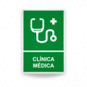‣ Rótulo de Ruta de Evacuación -  Clínica Médica | SIGO