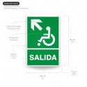 ‣ Rótulo de Ruta de Evacuación - Salida Personas Discapacita... | SIGO