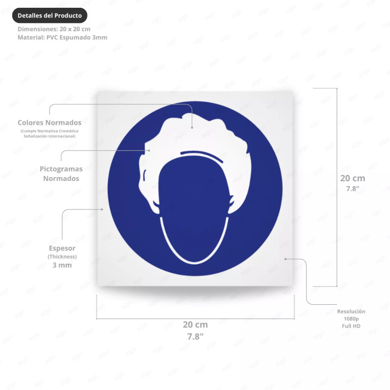 ‣ Rótulo Uso Obligatorio de Gorros... | SIGO