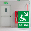 ‣ Rótulo de Ruta de Evacuación - Salida Personas Discapacita... | SIGO
