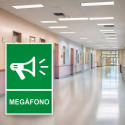 ‣ Rótulo de Ruta de Evacuación - Megáfono | SIGO