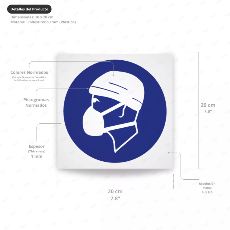 ‣ Uso obligatorio: respirador y gorro... | SIGO